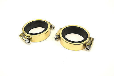 Stainless Steel Intake Manifold Clamp Set For Harley Shovelhead FL