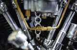 Old-Stf Shovelhead carburetor intake carb support bracket - Aluminum
