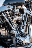 Old-Stf Shovelhead carburetor intake carb support bracket - Aluminum
