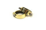 Harley Panhead, Ironhead & Shovelhead intake manifold clamp & seal kit - O-ring -Brass