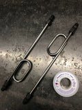 Old-Stf Ironhead Sportster XL rocker box oil Loop line - Stainless black or brass