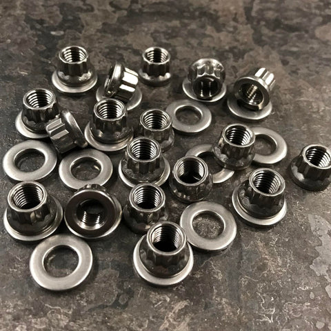 Harley 66-84 shovelhead rocker box valve cover ARP 12 point air craft nuts - Stainless