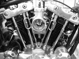 Old-Stf Ironhead Sportster XL rocker box oil Loop line - Stainless black or brass