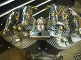 Old-Stf Shovelhead engine hardware - Brass dress up Kit