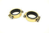 Harley Ironhead & Shovelhead intake manifold clamp & seal kit - band type -Brass
