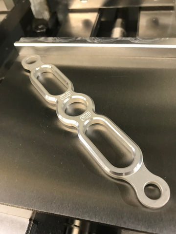 Old-Stf Shovelhead carburetor intake carb support bracket - Aluminum