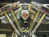 Old-Stf Shovelhead engine hardware - Brass dress up Kit