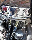 Old-Stf Panhead rocker box cover hardware kit - brass acorn nuts