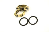 Harley Panhead, Ironhead & Shovelhead intake manifold clamp & seal kit - O-ring -Brass