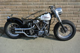 Harley 1948-64 Panhead Squish head pipes  - 3 piece exhaust - Shot Gun