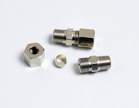 Line replacement fittings - npt straight 1/4 tube