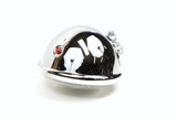 Paughco 5 3/4" headlight Bates Style bottom mount - Chrome