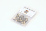 Old-Stf Panhead rocker box cover hardware kit - brass acorn nuts