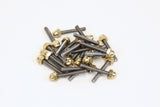 Old-Stf Panhead rocker box cover hardware kit - brass acorn nuts