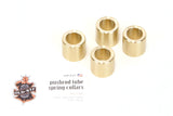 Old-Stf pushrod tube spring collars covers harley big twin or sportster - Brass