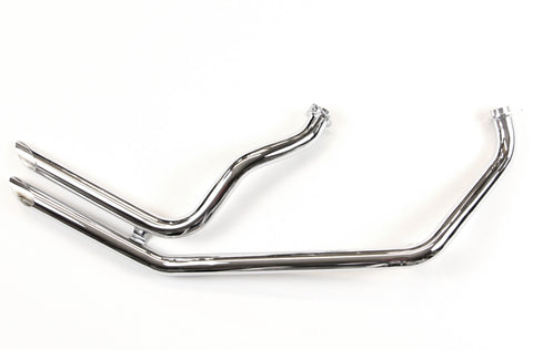 Harley 1970-84 rigid frame Shovelhead up swept drag pipes - exhaust - slash cut