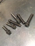 70-92 shovelhead BT evo nose cone cam cover hardware kit - 12 Point bolts - Black