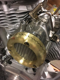Old-Stf Brass KR Bee Blocker w SS screen - S&S super E & G carburetor velocity stack