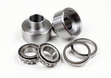 Old-Stf Ironhead XL Sportster conversion neck cups 7/8 to 1" big twin front end w Timken bearings