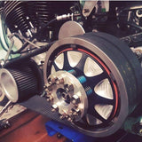Big twin aluminum clutch pressure plate - Milled - Black